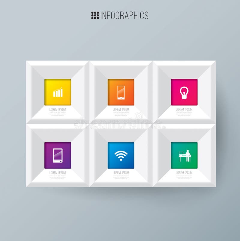 Ilustrare digitală abstractă 3d infografică. royalty free illustration