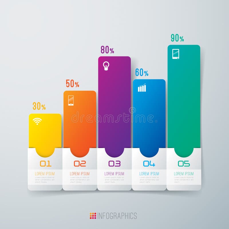 Ilustrare digitală abstractă 3d infografică. vector illustration