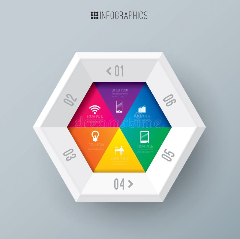 Ilustrare digitală abstractă 3d infografică. vector illustration