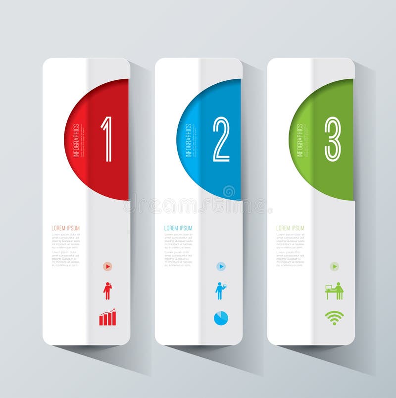 Ilustrare digitală abstractă 3d infografică. stock illustration
