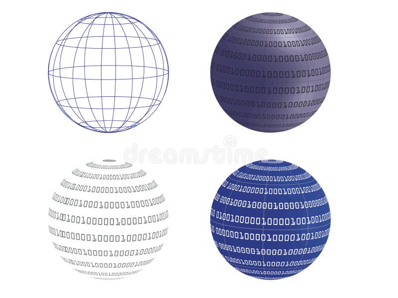 Ilustrare globul digital stock illustration