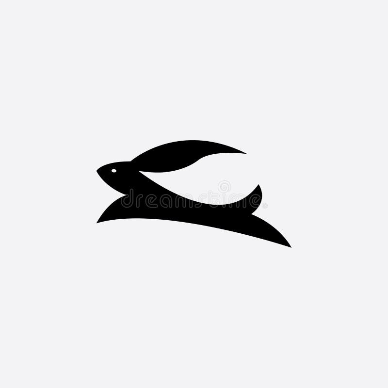 Ilustrare iepurilă a unei pictograme unice pentru design-ul vectorial pentru sigla creativă vector illustration