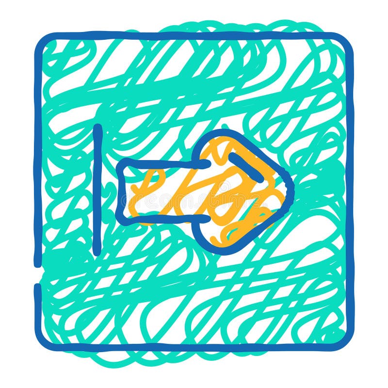 Ilustrare model model săgeată alb stânga-dreapta de urgență vector illustration