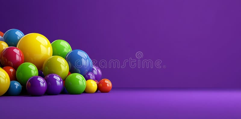 Ilustrare moleculă complexă 3D. Prezintă o structură moleculară abstractă și celulară. Violet transparent vector illustration