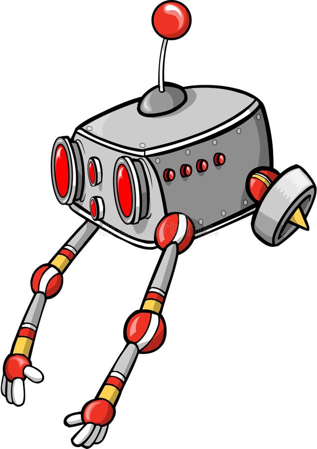 Ilustrare vector robot royalty free illustration