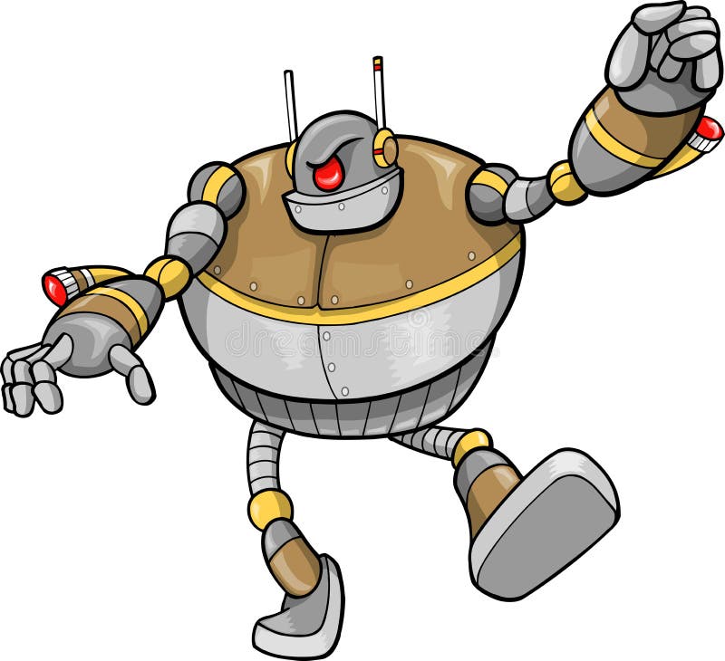 Ilustrare vector robot royalty free illustration
