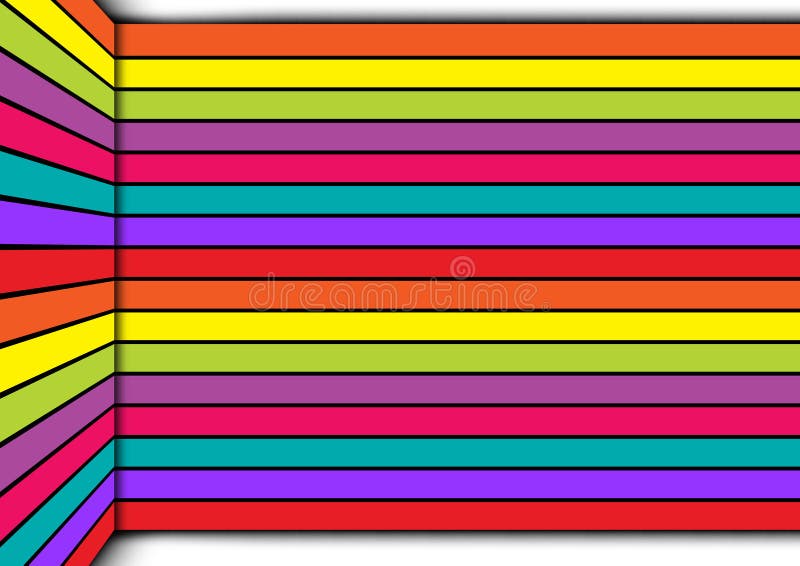 Ilustrare vectorială colorată abstractă a colțului vector illustration