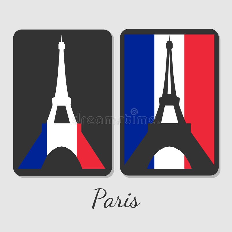 Ilustrare vectorială a designului magnet al serverului Eiffel Tower royalty free illustration