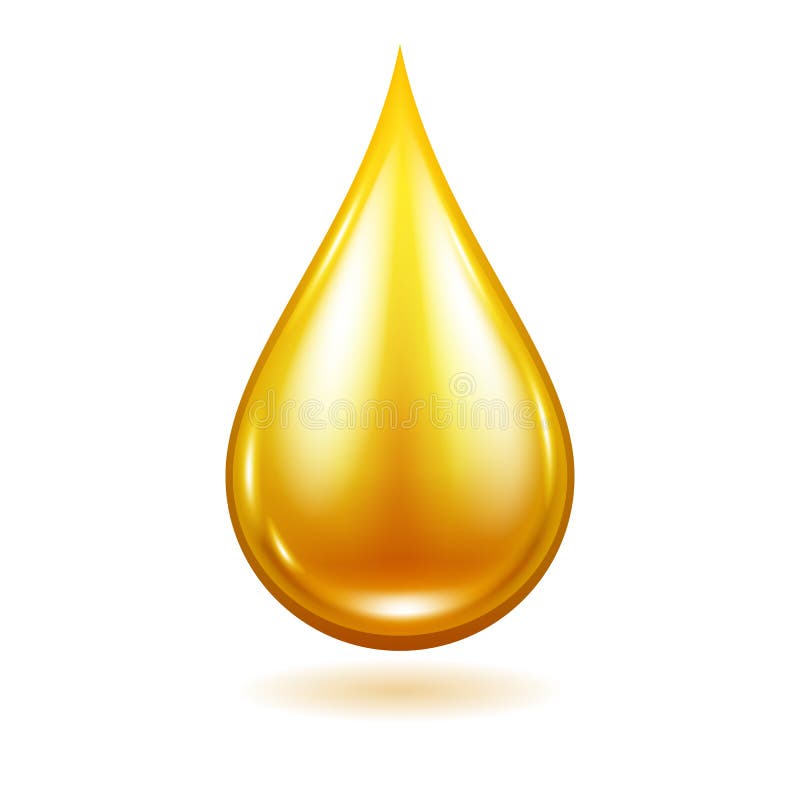Ilustrare vectorială picurare ulei. picături lichide galbene. royalty free illustration