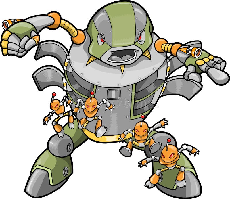 Ilustrare vectorială robot mare royalty free illustration