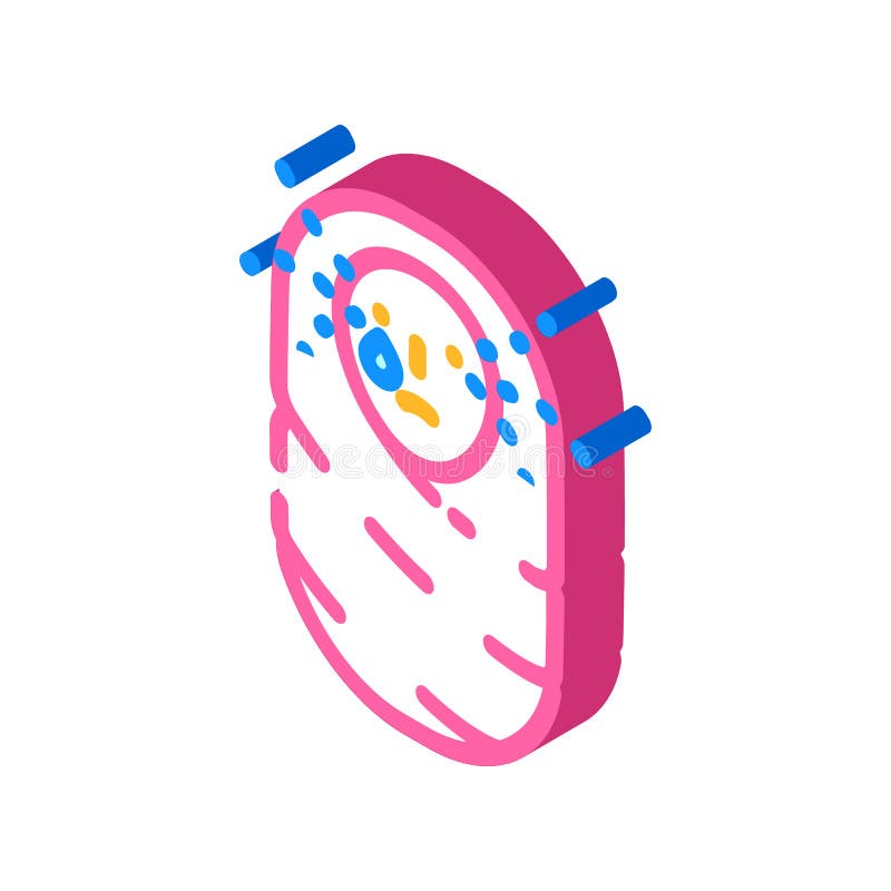 Ilustrare a vectorului pictogramei izometrice a nou-născutului plânset stock illustration