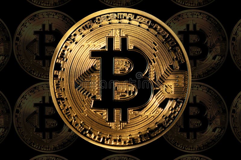 Ilustrarea tehnologiei descentralizate bitcoin digital vector illustration