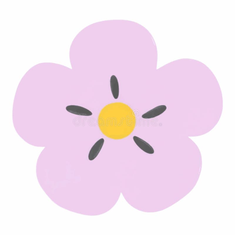 Ilustrarea unei Delicate Roz Flower Petal Light și Aerisit royalty free illustration