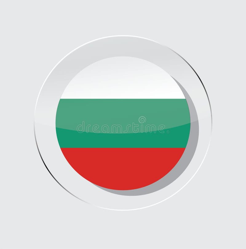 Ilustrarea vectorială a diagramei țării de pavilion a Bulgariei vector illustration