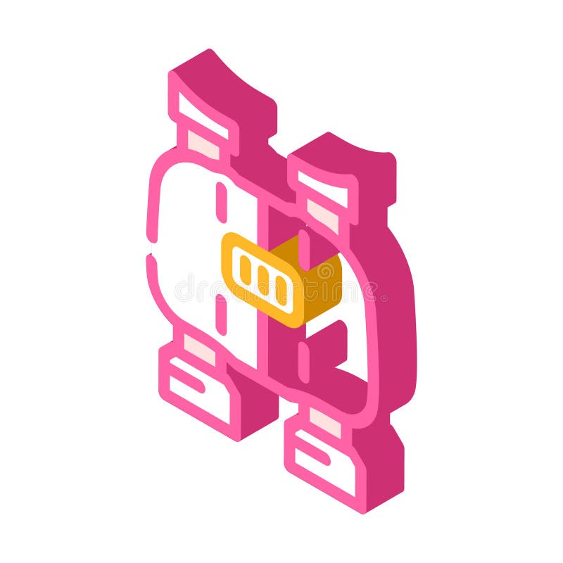 Ilustrarea vectorială a pictogramei izometrice binocular a jucăriei pentru copii vector illustration
