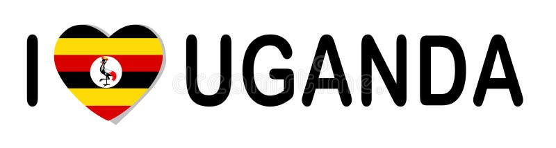 Ilustrarea vectorului banner al Ugandei royalty free illustration