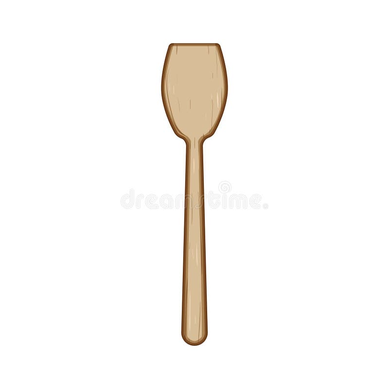 Ilustrarea vectorului desenat cu un desen din bambus natural utensils royalty free illustration