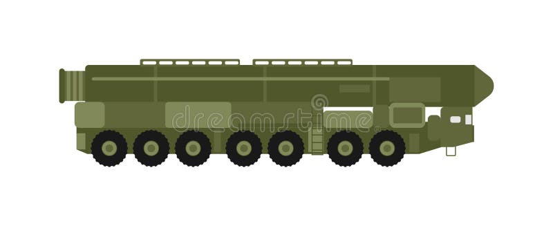 Ilustrarea vectorului lansator de rachete militare. royalty free illustration