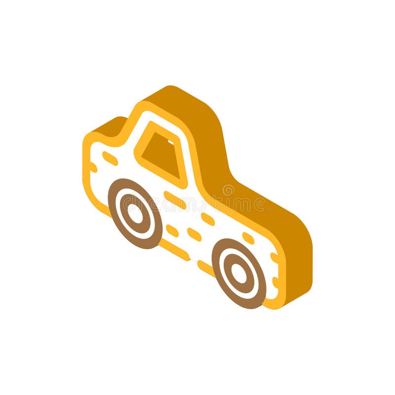 Ilustrarea vectorului pictogramei izometrice a jucăriei din lemn royalty free illustration