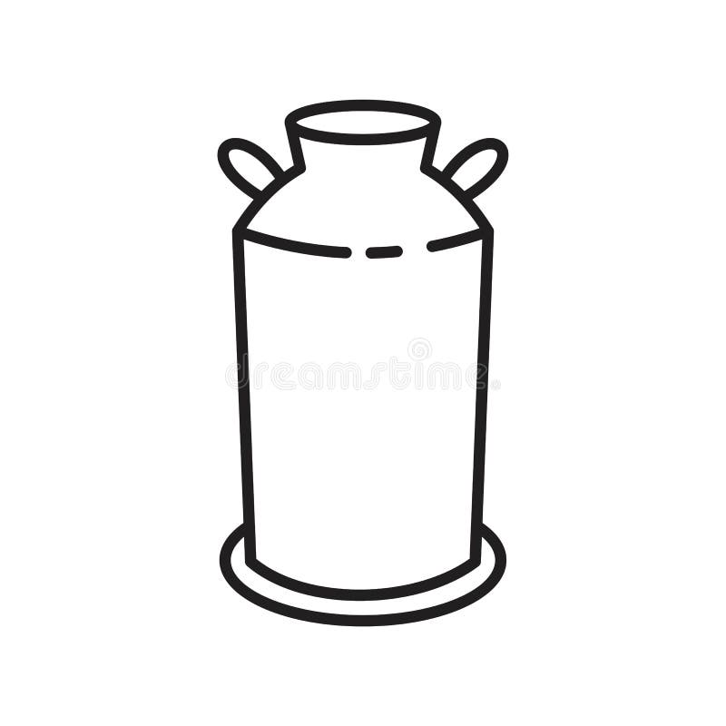 șablon pictogramă lapte - culoare neagră editabilă. ilustrarea vectorului plat al simbolului pictogramei lapte pentru design grafic și web
