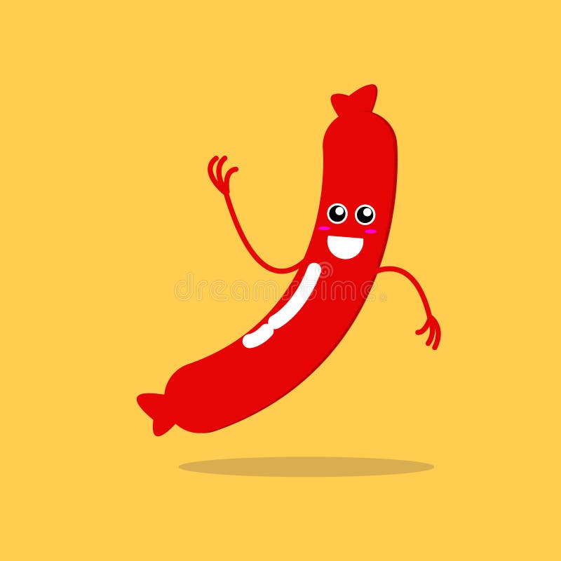 Ilustration vector grapich smile meat royalty free illustration