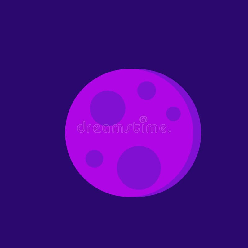 Ilustration Vector Grapich Purple Planet royalty free illustration