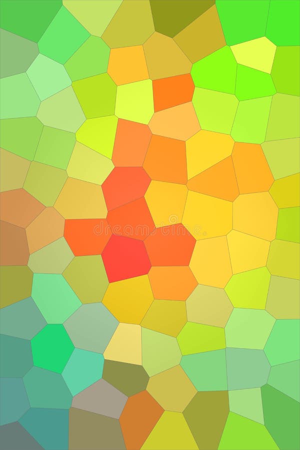 Ilustração abstrata do fundo grande brilhante azul e vermelho alaranjado verde vertical do hexágono, gerada digitalmente ilustração royalty free Ilustração abstrata do fundo grande brilhante azul e vermelho alaranjado verde vertical do hexágono, gerada digitalmente ilustração royalty free