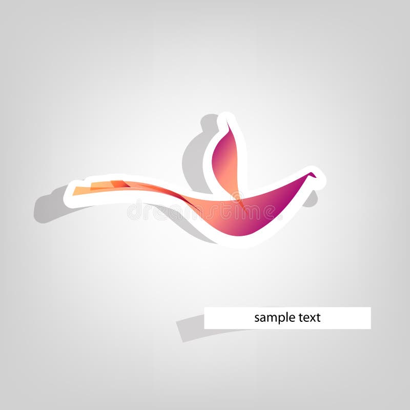 Ilustração colorida do vetor do pássaro ilustração stock