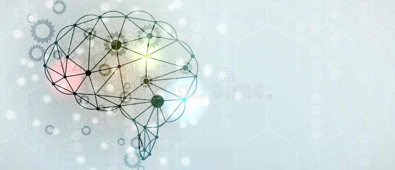 Ilustração conceptual da tecnologia da inteligência artificial Ilustração conceptual da tecnologia da inteligência artificial