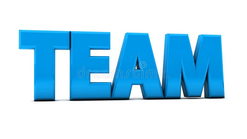 Ilustração de equipa 3D ilustração royalty free