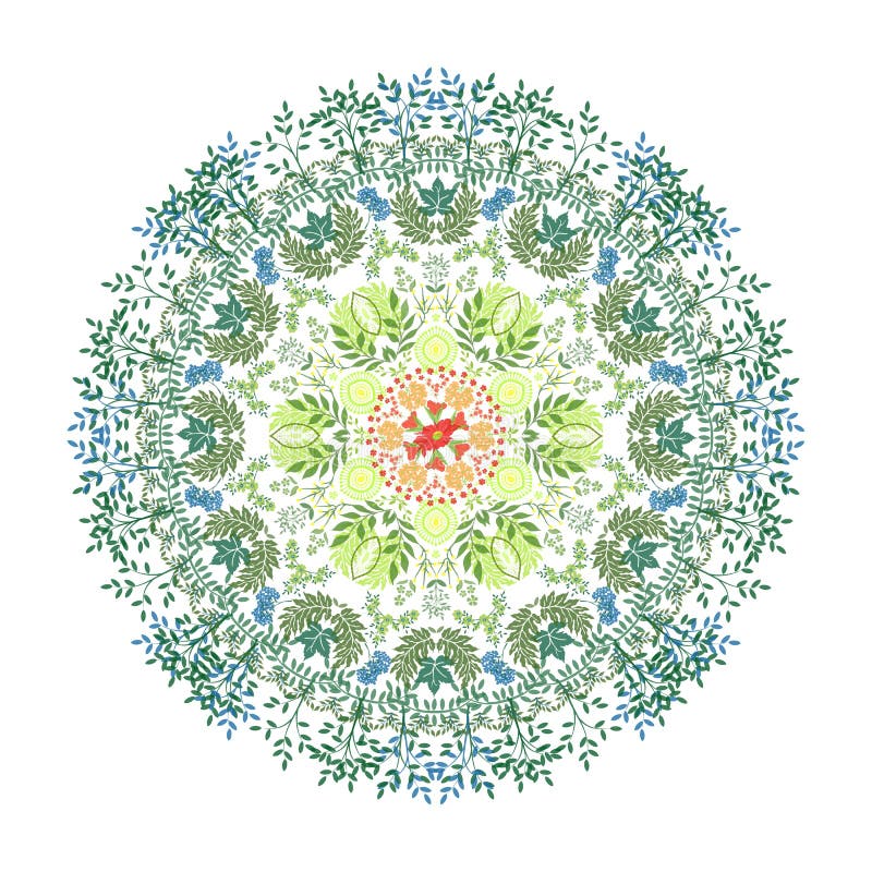 Ilustração da mandala da aquarela ilustração do vetor Ilustração da mandala da aquarela ilustração do vetor