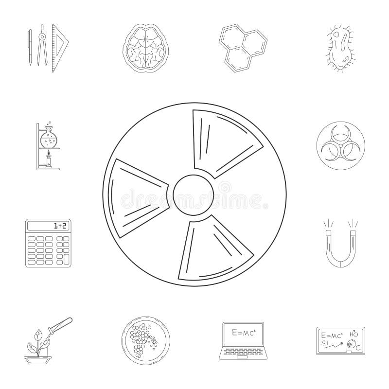Ilustração da radiação icon Grupo detalhado de ilustrações da ciência e do laboratório Ícone superior do projeto gráfico da quali ilustração do vetor Ilustração da radiação icon Grupo detalhado de ilustrações da ciência e do laboratório Ícone superior do projeto gráfico da quali ilustração do vetor