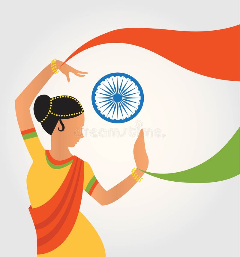 Illustration of colourful culture of India with different form of classical dance. illustration. Illustration of colourful culture of India with different form of classical dance. illustration