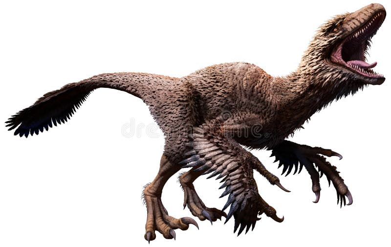 Ilustração de Dakotaraptor 3D ilustração royalty free Ilustração de Dakotaraptor 3D ilustração royalty free