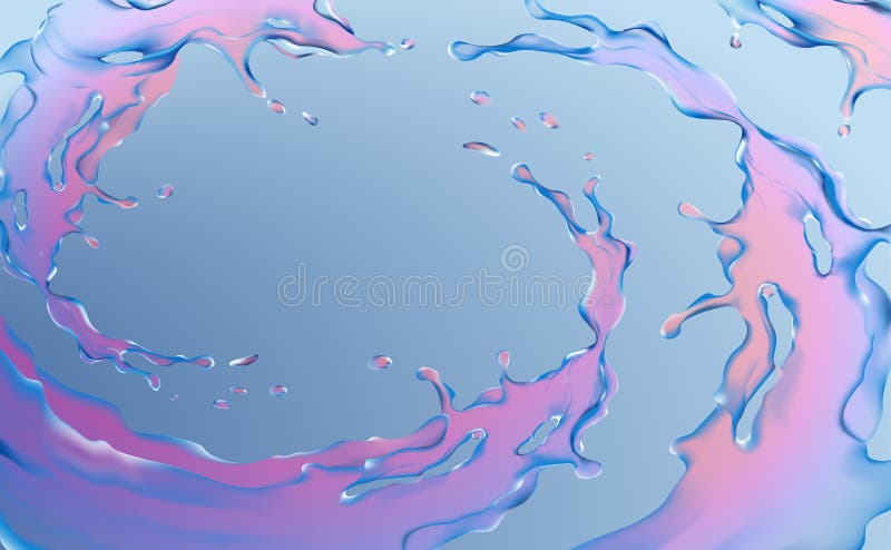Ilustração de fundo com manchas de água