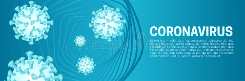 Ilustração de fundo coronavirus covid19 com o vírus corona