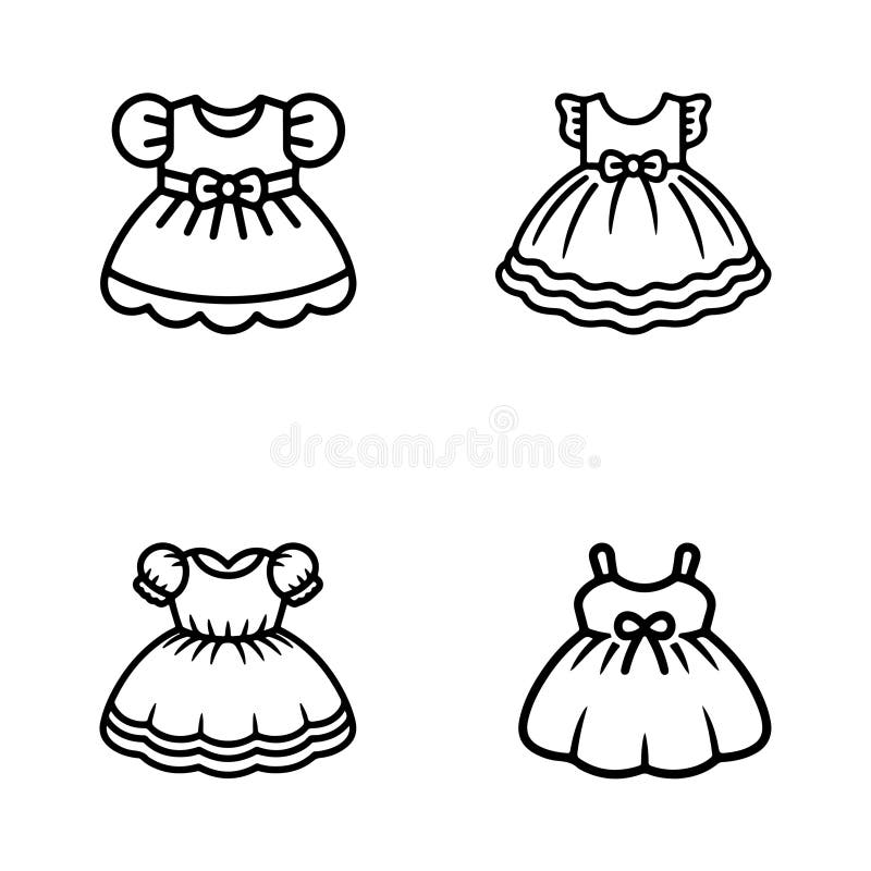 Ilustração de linhagem de menina. ilustração stock