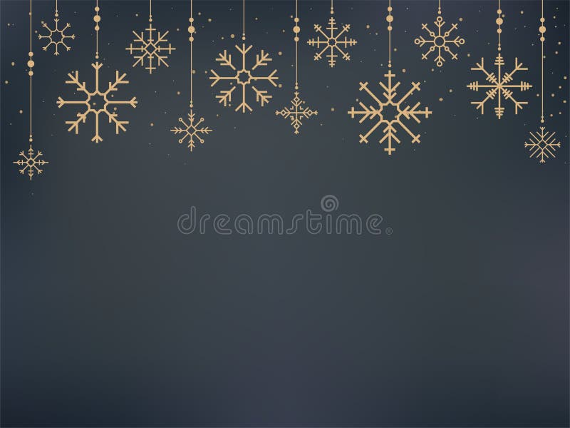 Ilustração de ícones de flocos de neve fofos ilustração royalty free