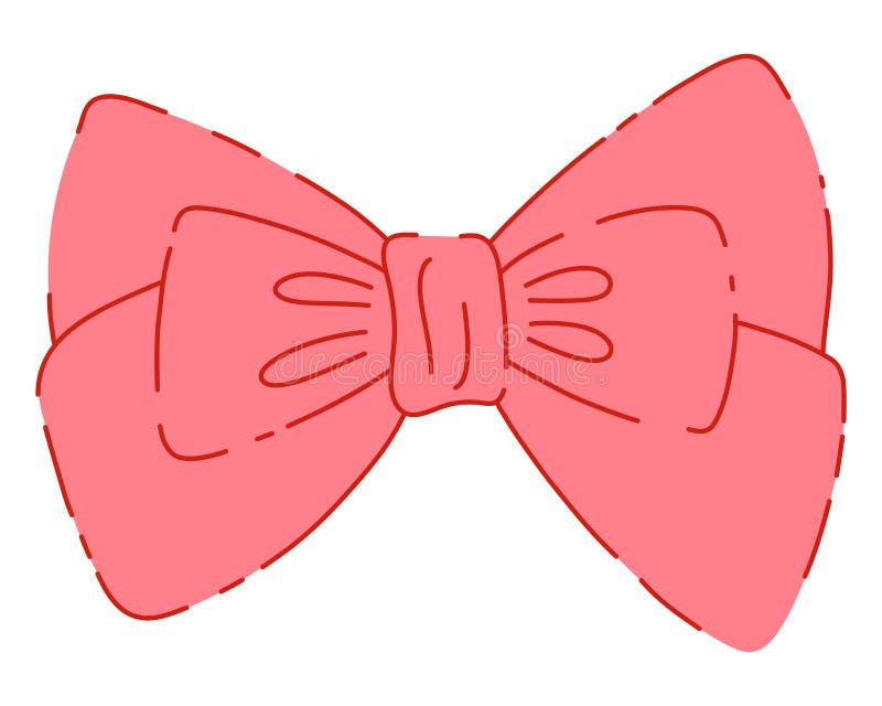 Ilustração Desenhada da Linha da Fita de Tripla Cor-de-Rosa Elegante ilustração royalty free