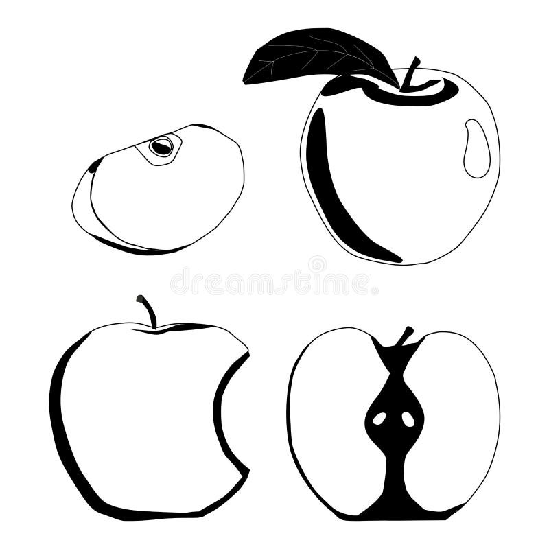 Ilustração do logotipo para Apple ilustração royalty free Ilustração do logotipo para Apple ilustração royalty free