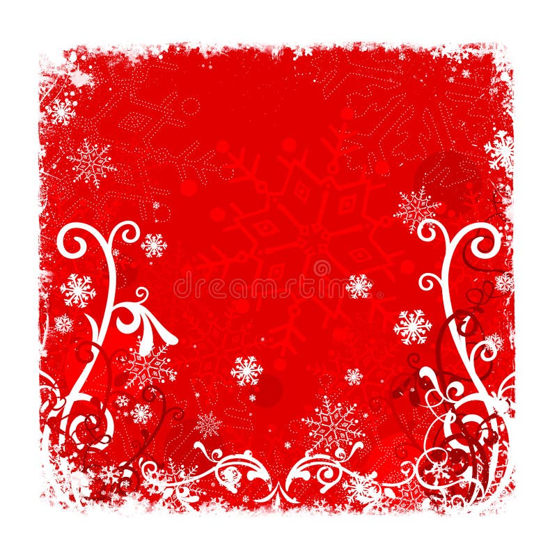 Red abstract Christmas / New Year illustration background / card. Red abstract Christmas / New Year illustration background / card