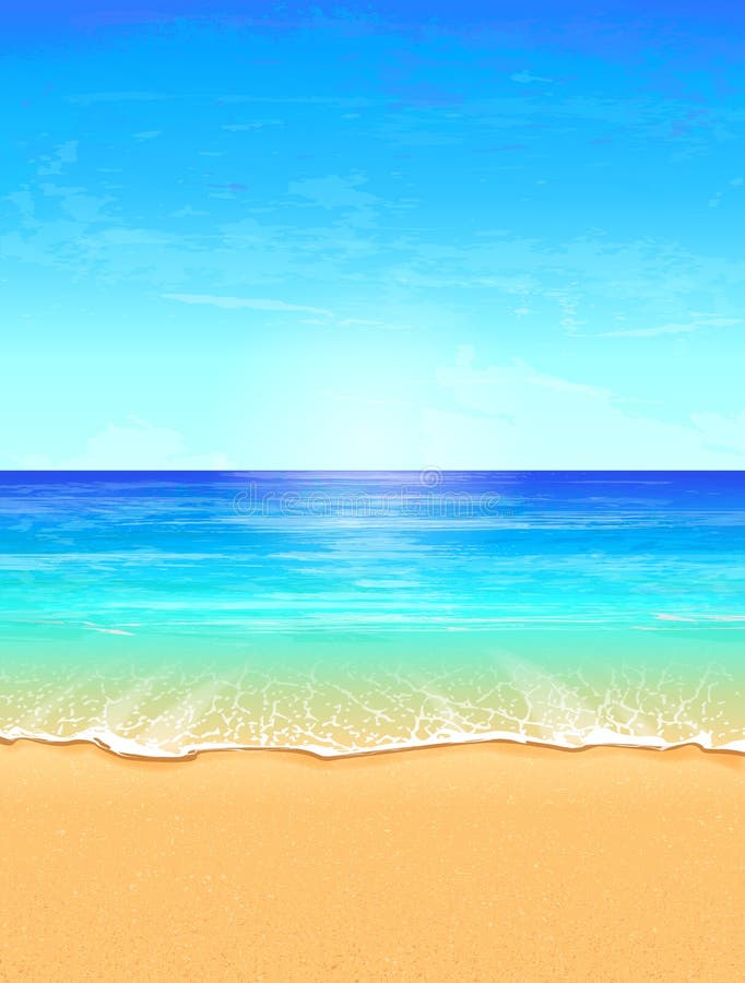 Ilustração de paisagem marítima ilustração do vetor