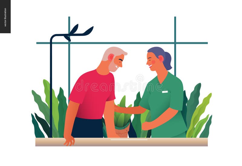 Ilustração do seguro médico - reabilitação e fisioterapia ilustração do vetor Ilustração do seguro médico - reabilitação e fisioterapia ilustração do vetor