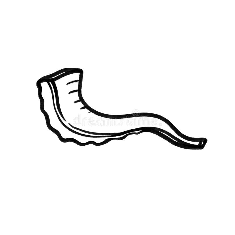 Ilustração do Shofar ilustração stock. Ilustração de isolado 100140608