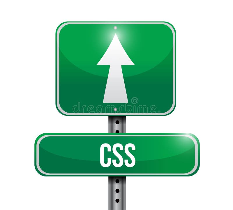 Ilustração do sinal de estrada do Css ilustração do vetor Ilustração do sinal de estrada do Css ilustração do vetor
