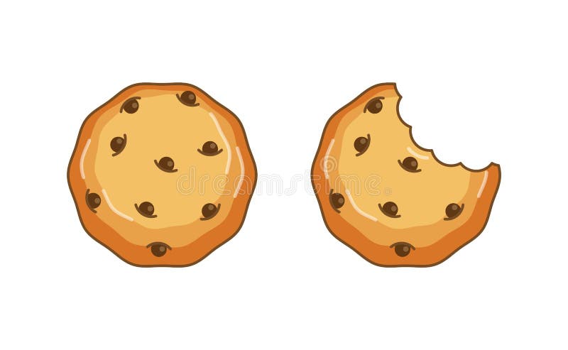 Ilustração do vetor da cookie dos pedaços de chocolate ilustração do vetor Ilustração do vetor da cookie dos pedaços de chocolate ilustração do vetor