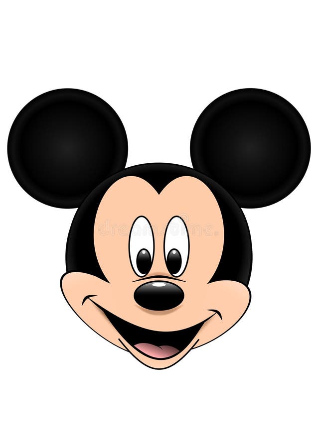 A ilustração do vetor de Disney de Mickey Mouse isolou-se no fundo branco