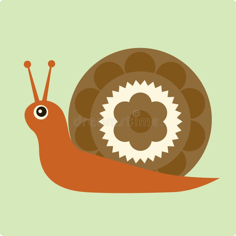 Ilustração do vetor do caracol ilustração royalty free Ilustração do vetor do caracol ilustração royalty free