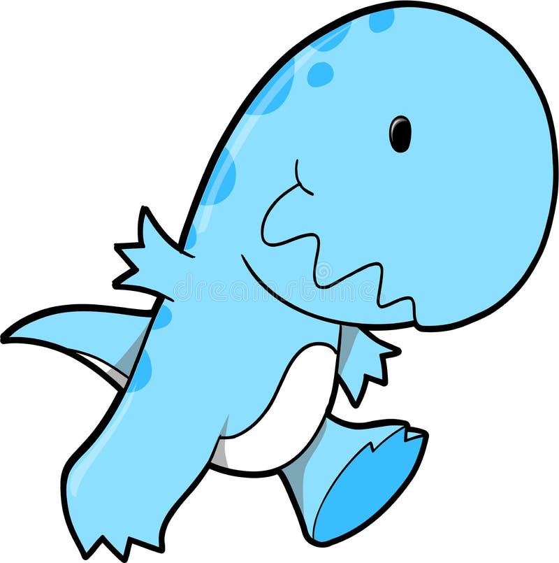 Ilustração vetorial de dinossauro ilustração stock