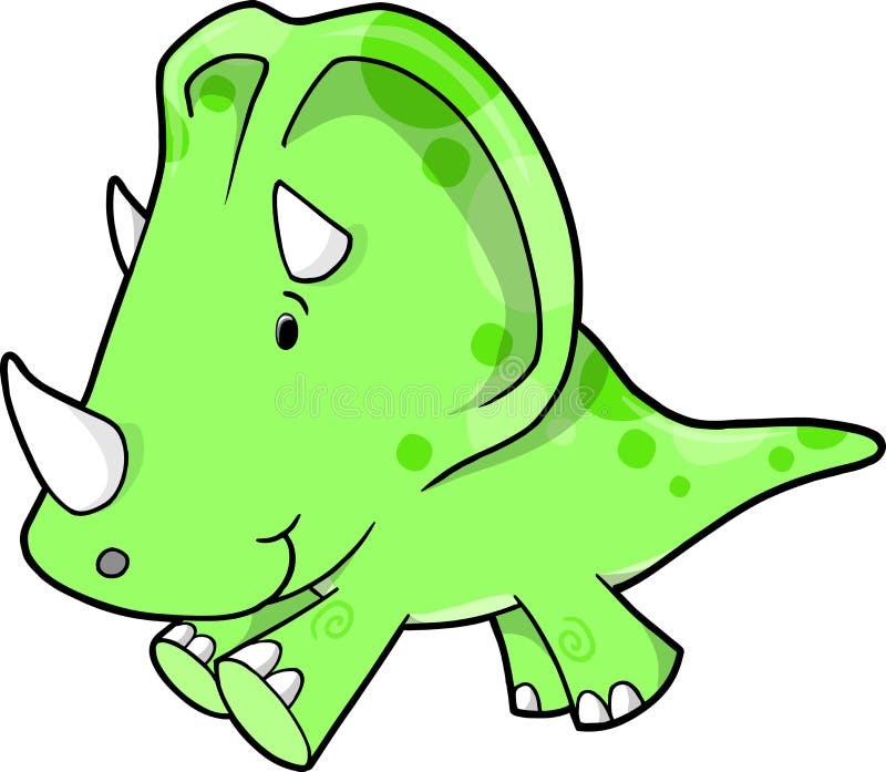 Ilustração vetorial de Triceratops ilustração royalty free